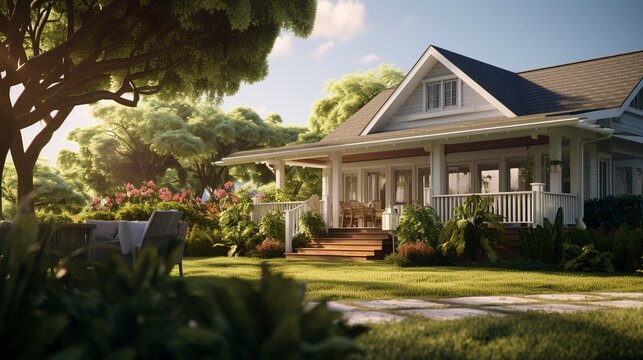 A photo of a Bungalow in Soft Natural Light