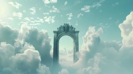Poster Grandiose Archway Leading to the Celestial Realm of Dreams and Wonders © Mickey