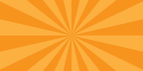 Fototapeta premium Abstract orange and red sunburst backdrop background with rays design. geometric ray sun texture design wallpaper. 