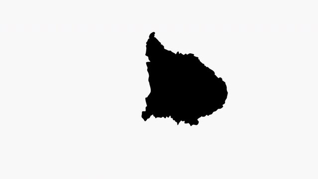 Animated video of Abancay map in Peru
