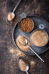 Gluten free healthy organic buckwheat flour
