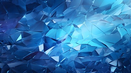 Shattered glass with blue theme illustration. - obrazy, fototapety, plakaty