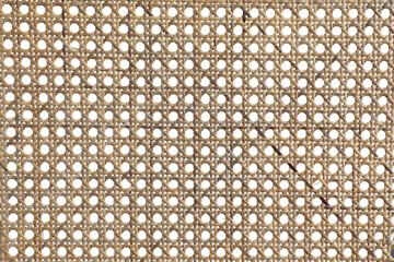 Seamless pattern from rattan, Beige colored wicker pattern on transparent background (PNG File)