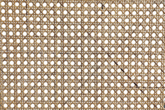 Seamless pattern from rattan, Beige colored wicker pattern on transparent background (PNG File)