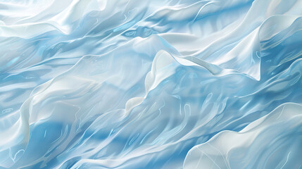 Obraz premium background with waves ,Blue and White Abstract Texture Background