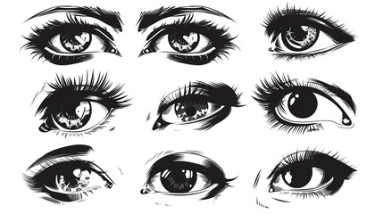 illustration of a set of eyes