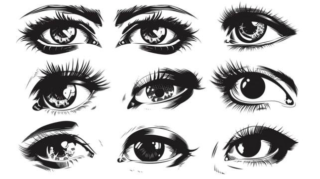 illustration of a set of eyes