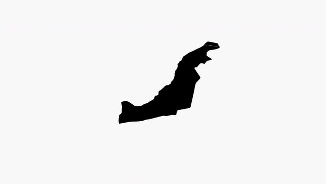 Animated video of Huancayo map in Peru