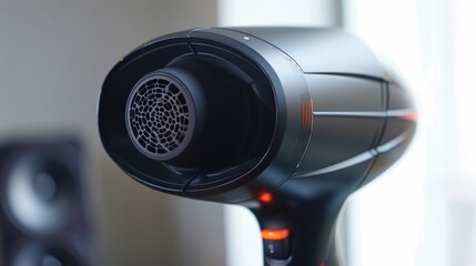 An electric hair dryer, with multiple heat settings and attachments for versatile styling options.