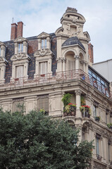 Historic tenement in Lyon city, France