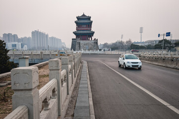 Yongdingmen gate in Dongcheng District, Beijing, China