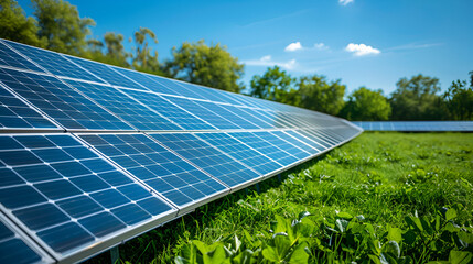 Solar panel photovoltaic alternative electricity, generative ai - obrazy, fototapety, plakaty