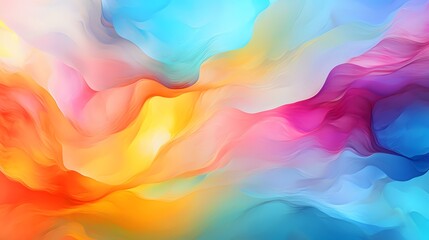 A captivating display of vivid colors blending seamlessly in an abstract oil illustration.