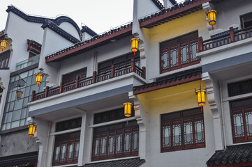 Building in a rea of Qibao Old Street historic area Shanghai city, China