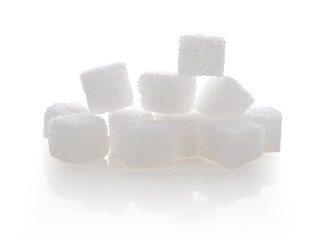  Sugar cubes isolated on white background