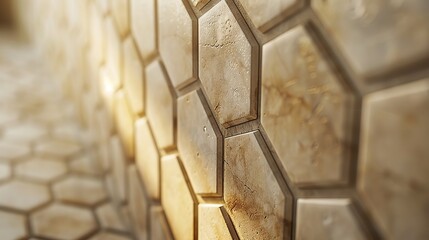 Geometric Harmony, Hexagonal Tiles Design