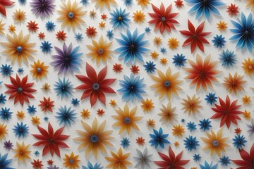 Original desktop background, abstract flowers.