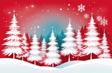 Naklejka premium A Christmas-theme background adorned with decorative holiday design elements, providing a festive canvas with sample copy space for your text or graphics. Christmas card. 