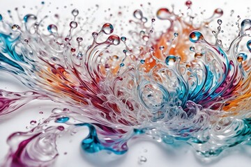 Original desktop background, abstract flowers.