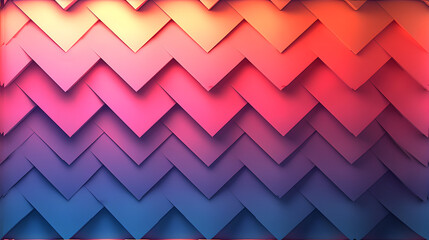 Obraz premium Minimalist Gradient Zigzag Patter