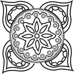 This is simple and vector Mandala Design Background and It is editable.