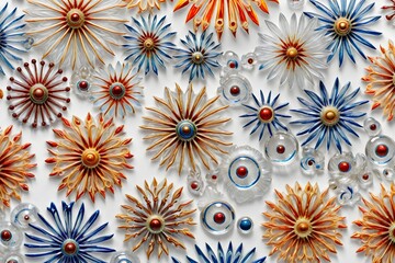 Original desktop background, abstract flowers.