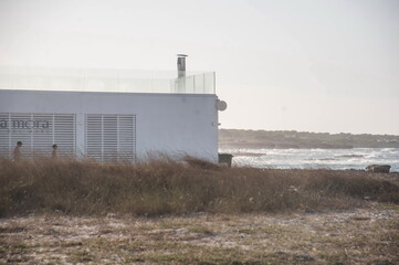 building at the coast  in Apulia, southern Italy