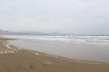 Fototapeta na wymiar waves on the beach. beach and waves