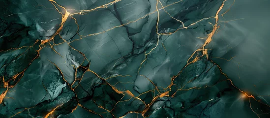 Foto op Plexiglas Abstract luxury green marble background © NadiaArts