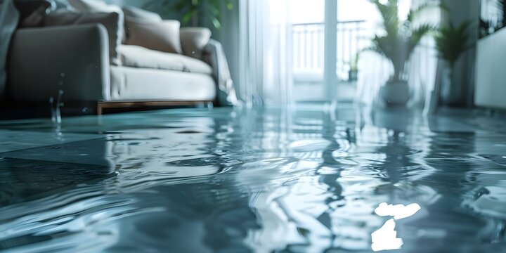 The Importance of Property Insurance and Safety Measures in Preventing Water Damage in Apartments. Concept Property Insurance, Water Damage Prevention, Safety Measures, Apartment Living, Importance