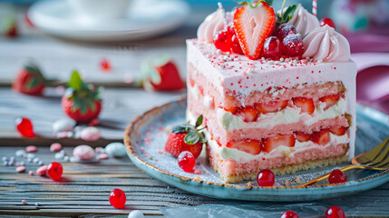 strawberry cake tart pie dessert pastry food ,Beautiful homemade Strawberry cheesecake