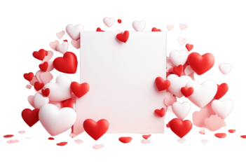 illustration vector blank color d Valentine's paper background hearts day white coral card wedding Heart Birthday Abstract Woman Design 3d Banner Love