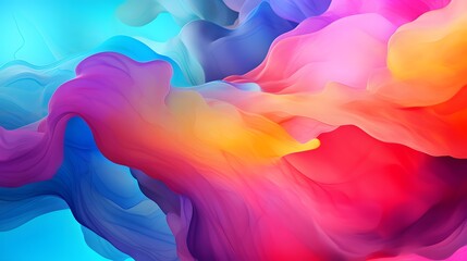 A captivating display of vivid colors blending seamlessly in an abstract oil illustration.