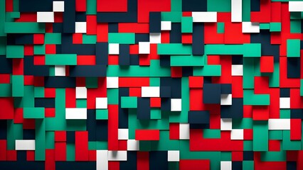 background wallpaper illustration with vibrant cubes