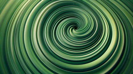Hypnotic Green Spiral Abstract Background for Artistic Designs