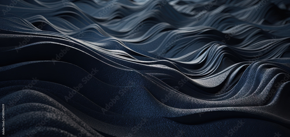 Poster scientific abstraction with futuristic textured tissue waves. tech background with close-up wave bio