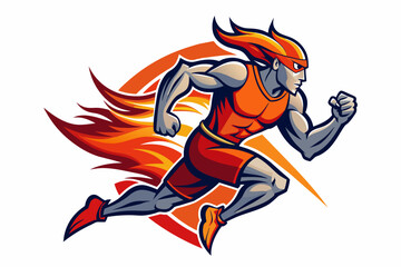 Blazing , logo, sports team, running