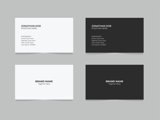 Simple business card design and modern business card template