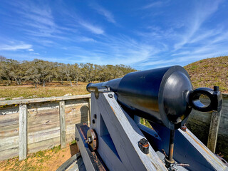 Cannons at Fort Fisher National Historic Site in North Carolina