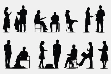 business people silhouettes