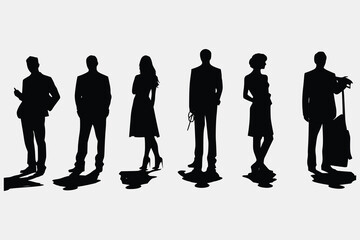 business people silhouettes