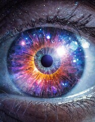 cosmos in eye 