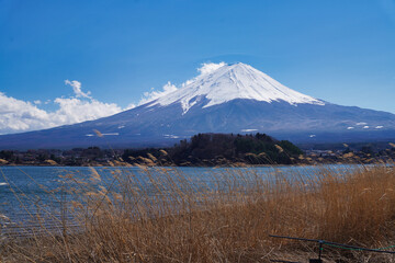 Mount Fuji seen from Fujikawaguchiko.
