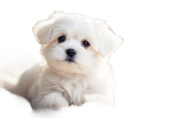 9 sitting puppy maltese old months dog pet front view panting white isolated purebred looking copy space portrait cut-out breed no people young animal themes attentive pedigree alert studio shot