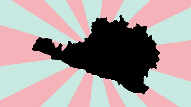 map of Arequipa in peru with rotating background