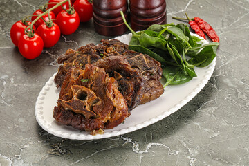 Grilled Lamb neck with spices