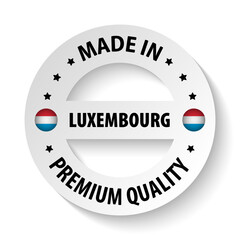 Made in Luxembourg graphic and label.