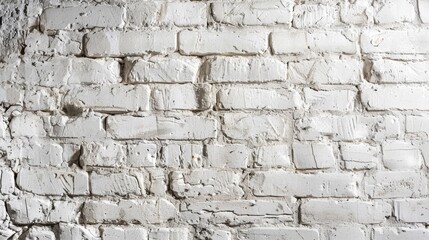 A pristine white brick wall with subtle hints of texture, exuding simplicity and elegance.
