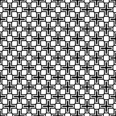 Black and white seamless abstract pattern. Background and backdrop. Grayscale ornamental design.