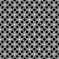 Black and white seamless abstract pattern. Background and backdrop. Grayscale ornamental design.